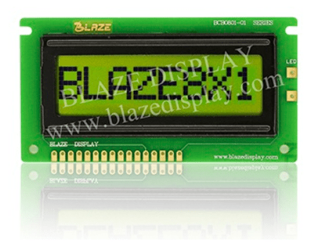 8 x 1 Serial Character LCD Display Modules BLD