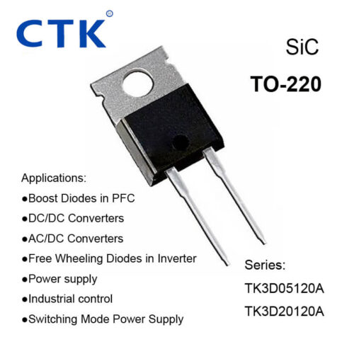 TO-220 Silicon Carbide Schottky Diode 3D05120A 3D20120A