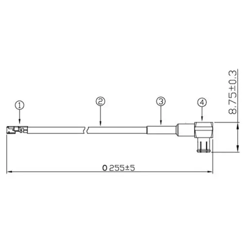 MCX RA male+RG178(255)+IpexÂ