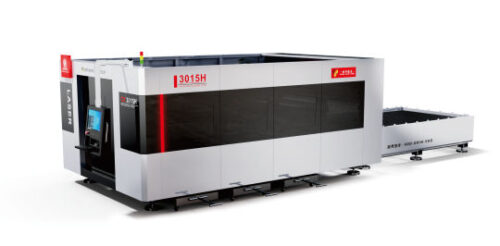 Full cover and exchange table laser cutting machine