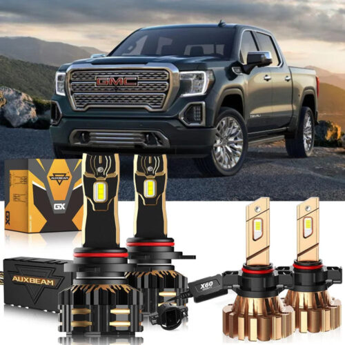 For 2014-2015 GMC Sierra 1500 9012 LED Headlight Bulbs -  High & Low Beam + Fog Light 6500K White