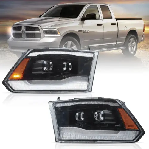 Full LED Headlight Assembly For 2009-2018 Dodge Ram 1500 2500 3500