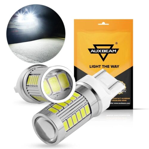 T20 7443 7440 LED  Backup Reverse/Turn Signal/Brake Tail Light 20W 4000LM 6500K White 33LED Series | 2 Bulbs - Cool White / (2pcs)7443 [C8 model]- / 2PCS