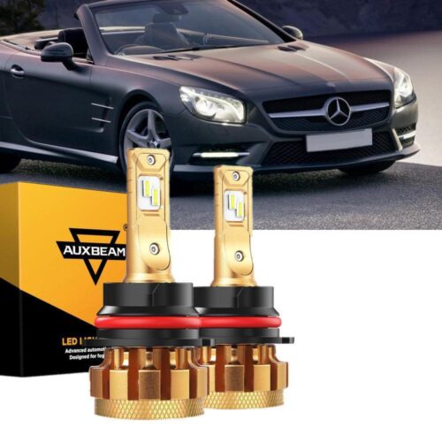 For 2000-2002 Mercedes-Benz SL500 with Halogen Headlamps LED Light Bulbs High Low Beam Bundle
