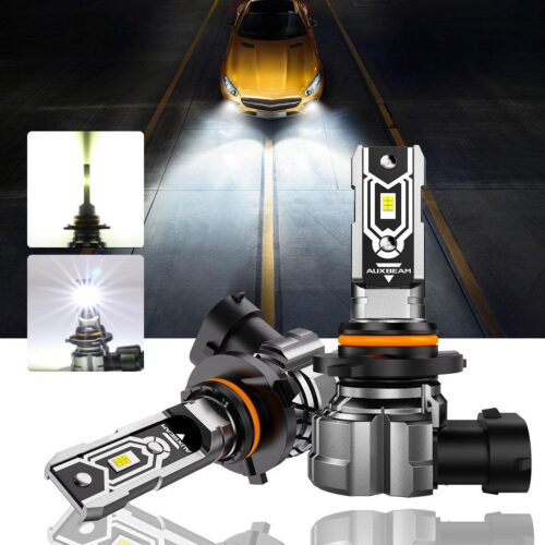 For 2005-2007 Ford Mustang GT H13 LED Headlight Bulbs -  H10 Fog Light (GT) 6500K White