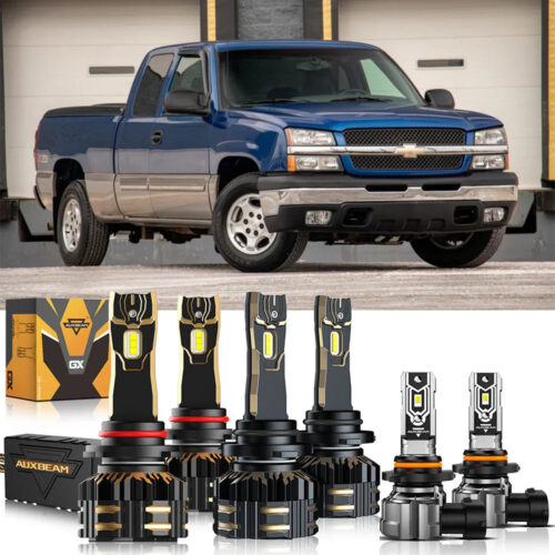 Fro 2003-2006 Chevrolet Silverado 1500 9005 9006 LED Headlight Bulbs Bundle