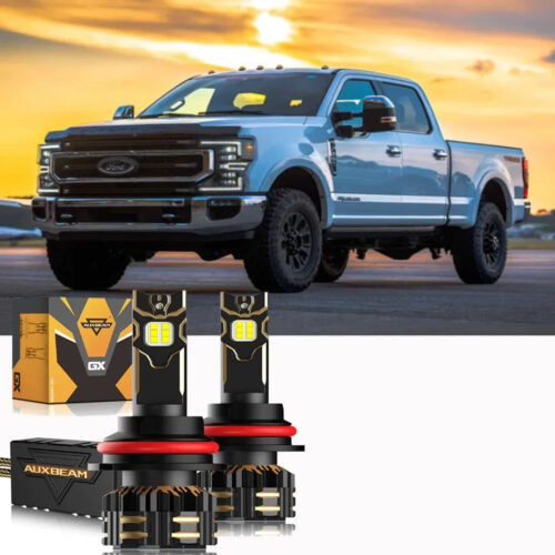GX Series 2000 Ford F-250 Super Duty LED Headlight Bulbs with Halogen Headlamps 9007 High & Low Beam Bundle -  9007 High+Low Beam