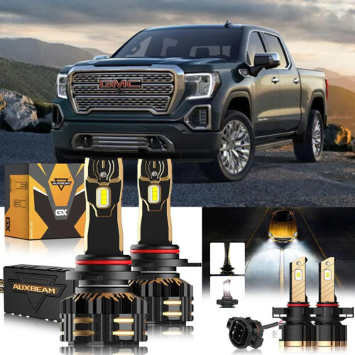 For 2014-2015 GMC Sierra 1500 9012 LED Headlight Bulbs - High & Low Beam + Fog Light 6500K White