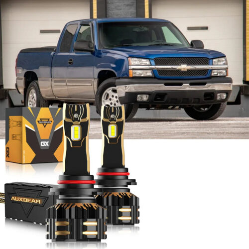 Fro 2003-2006 Chevrolet Silverado 1500 9005 9006 LED Headlight Bulbs Bundle - 9005 High Beam