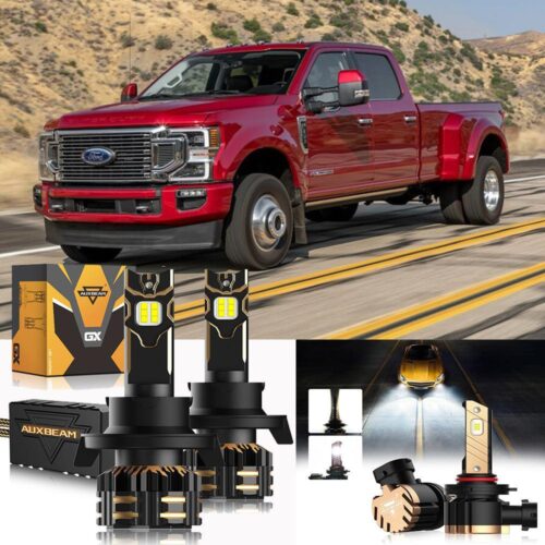 For 2011-2015 Ford F-350 H13 LED Headlight Bulbs - High & Low Beam + Fog Light 6500K White