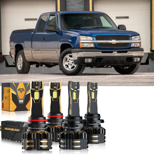 Fro 2003-2006 Chevrolet Silverado 1500 9005 9006 LED Headlight Bulbs Bundle - High Beam+Low Beam