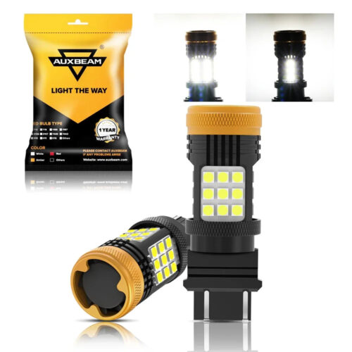 GX Series 2005-2010 Ford F-250 Super Duty LED Headlight Bulbs with Halogen Headlamps H13 High & Low Beam Bundle - 3157 Parking Light White