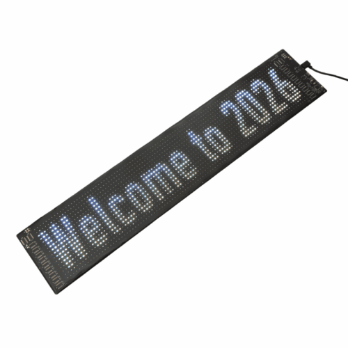 Single Pack 23.42x4.72in Devil's Eye Atmosphere Light - Flexible Programmable USB Car LED Screen for Windshield, APP Control